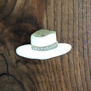 Vintage Rhinestone Cowgirl Hat Pin